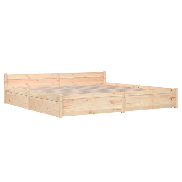 vidaXL Bed with Drawers 200x200 cm