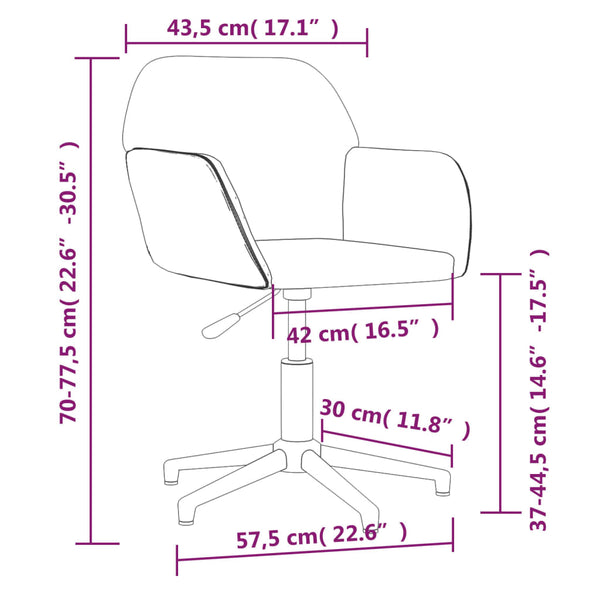 vidaXL Dining Chairs 2 pcs Swivel Dark Green Fabric