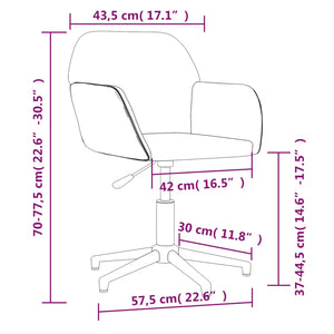 vidaXL Dining Chairs 2 pcs Swivel Blue Fabric
