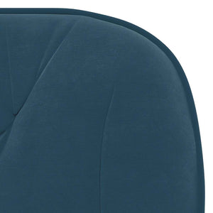 vidaXL Dining Chairs 2 pcs. Swivel Blue Velvet