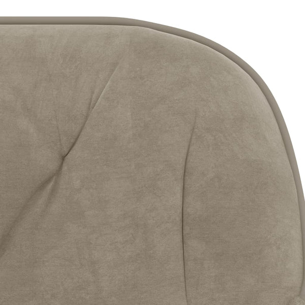 vidaXL Dining Chairs 2 pcs Swivel Light Grey Velvet