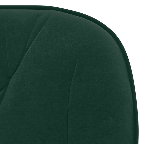 vidaXL Dining Chairs 2 pcs Swivel Dark Green Velvet
