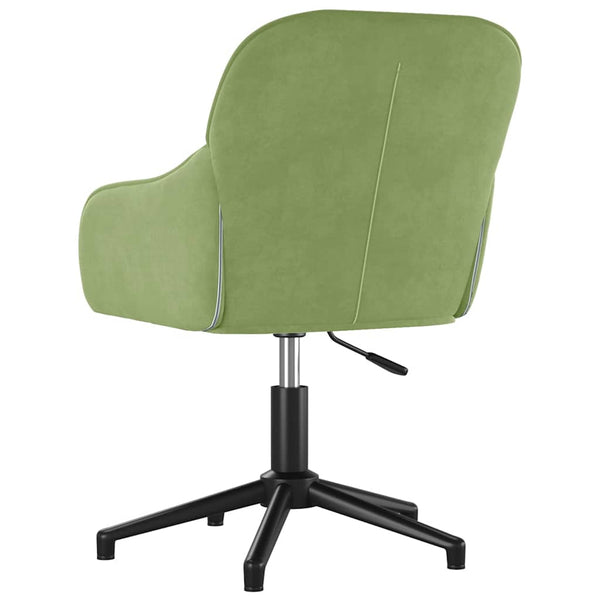 vidaXL Dining Chairs 2 pcs Swivel Light Green Velvet