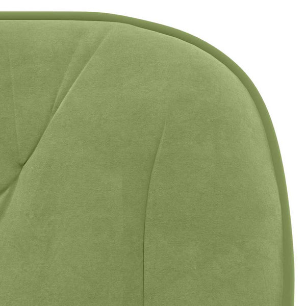 vidaXL Dining Chairs 2 pcs Swivel Light Green Velvet