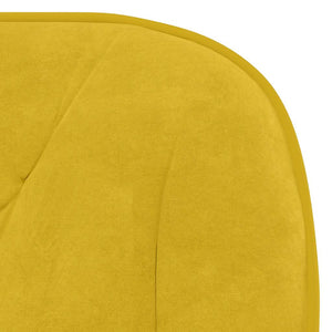vidaXL Dining Chairs 2 pcs. Swivel Yellow Velvet