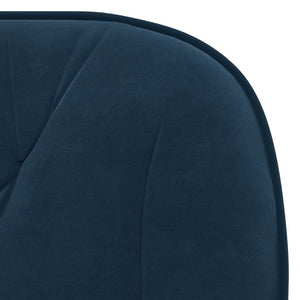 vidaXL Dining Chairs 2 pcs. Swivel Blue Velvet