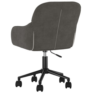 vidaXL Dining Chairs 2 pcs Swivel Dark Grey Velvet