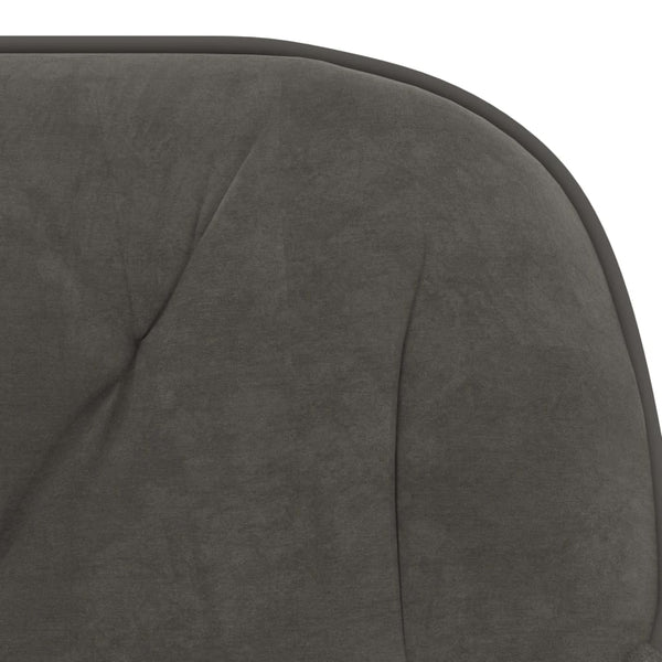 vidaXL Dining Chairs 2 pcs Swivel Dark Grey Velvet