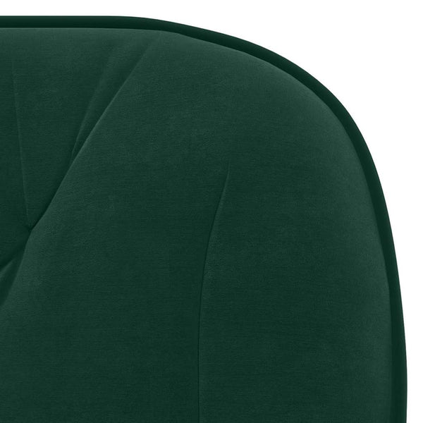 vidaXL Dining Chairs 2 pcs Swivel Dark Green Velvet