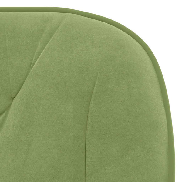 vidaXL Dining Chairs 2 pcs Swivel Light Green Velvet