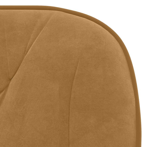 vidaXL Dining Chairs 2 pcs. Swivel Brown Velvet