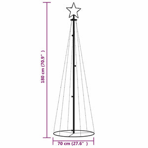 LED Weihnachtsbaum Kegel Warmweiß 180cm