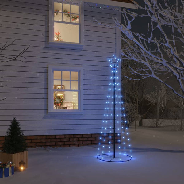 LED Weihnachtsbaum Kegelform Blau 180cm