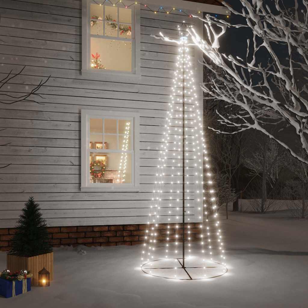 vidaXL Cone-Shaped LED Christmas Tree Cool White 310 LEDs 100x300 cm
