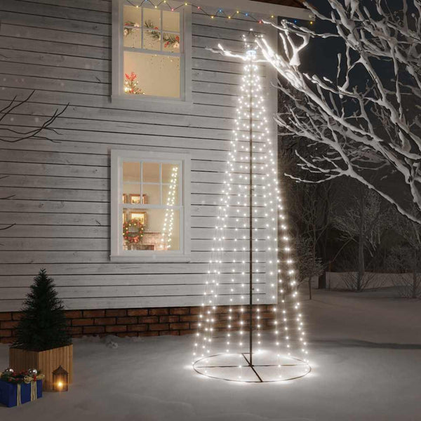 vidaXL Cone-Shaped LED Christmas Tree Cool White 310 LEDs 100x300 cm