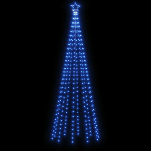 vidaXL Cone-shaped LED Christmas Tree Blue 310 LEDs 100x300 cm