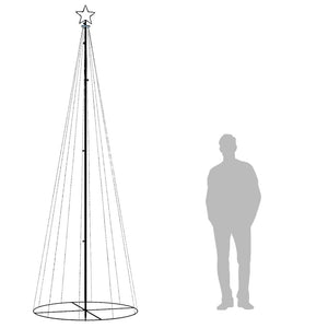 vidaXL Cone-shaped LED Christmas Tree Blue 310 LEDs 100x300 cm