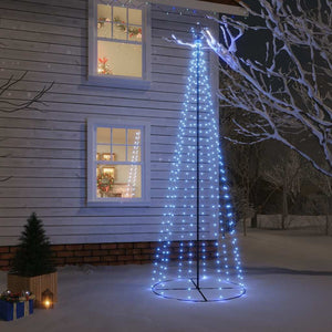 vidaXL Cone-shaped LED Christmas Tree Blue 310 LEDs 100x300 cm