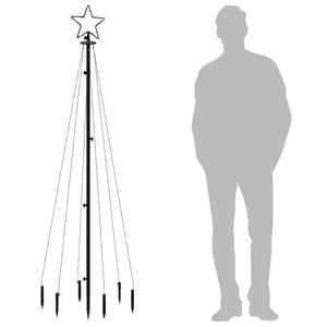 LED Weihnachtsbaum Warmweiß 180cm