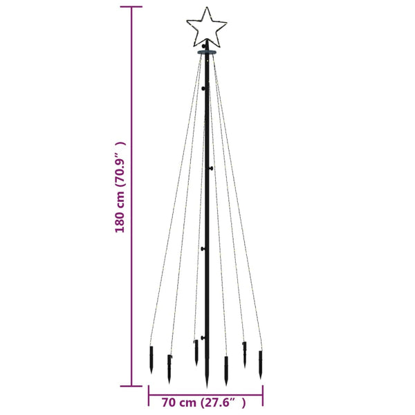 LED Weihnachtsbaum Warmweiß 180cm