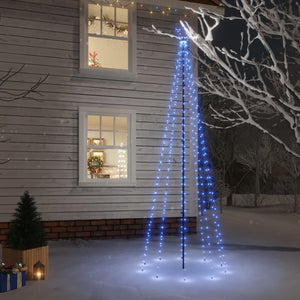 LED Weihnachtsbaum Blau 300cm mit Erdspießen