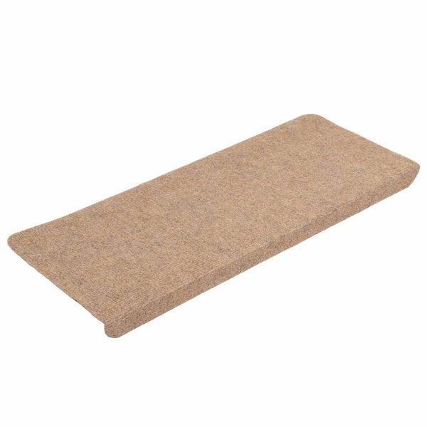 Selbstklebende Stufenmatten Beige, 15er Set