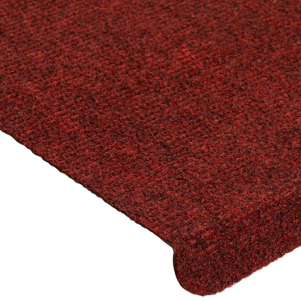 Selbstklebende Stufenmatten Rot, 15er Set