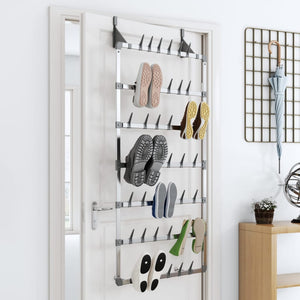Hängender Schuh-Organizer Silber 21 Paar