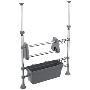 Verstellbarer Küchenorganisator aus Aluminium