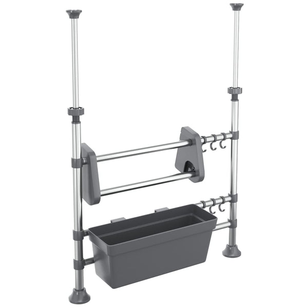 Verstellbarer Küchenorganisator aus Aluminium