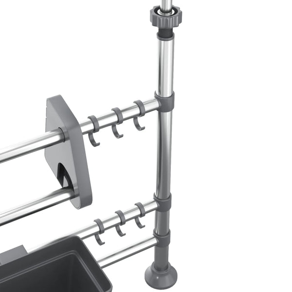 Verstellbarer Küchenorganisator aus Aluminium
