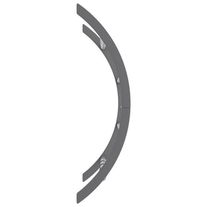 Handtuchhalter mit Haken Silber Aluminium