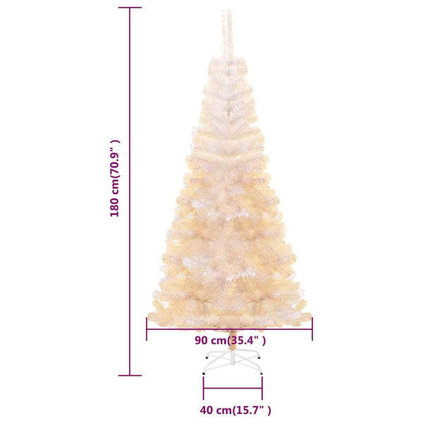Weihnachtsbaum Künstlich Schillernd Weiß 180cm