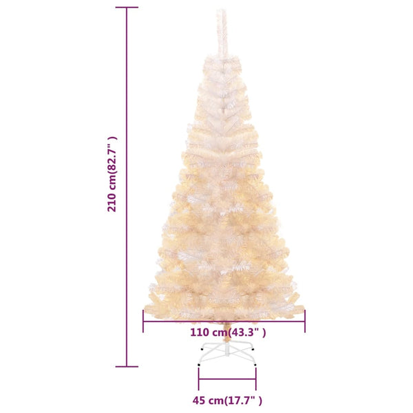 Künstlicher Weihnachtsbaum Weiß 210cm