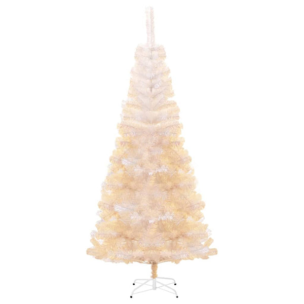vidaXL Artificial Christmas Tree Shimmering Tips White 240 cm PVC