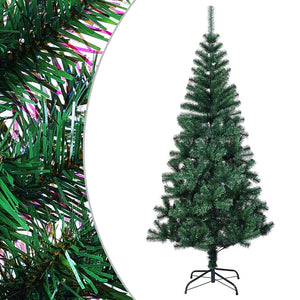 vidaXL Artificial Christmas Tree Shimmering Tips Green 120 cm PVC