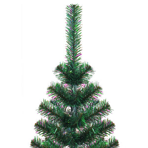 vidaXL Artificial Christmas Tree Shimmering Tips Green 120 cm PVC