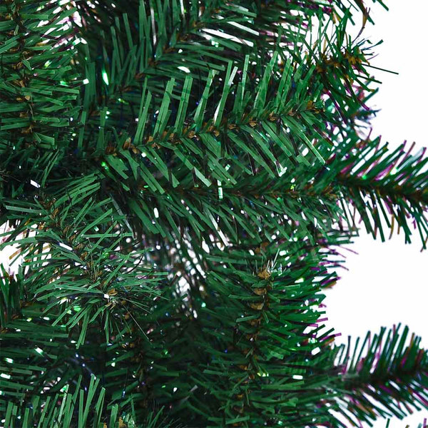 vidaXL Artificial Christmas Tree Shimmering Tips Green 120 cm PVC