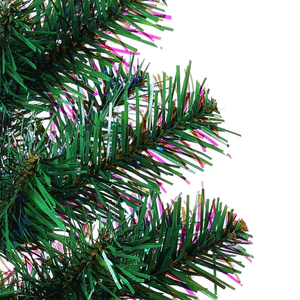 vidaXL Artificial Christmas Tree Shimmering Tips Green 150 cm PVC