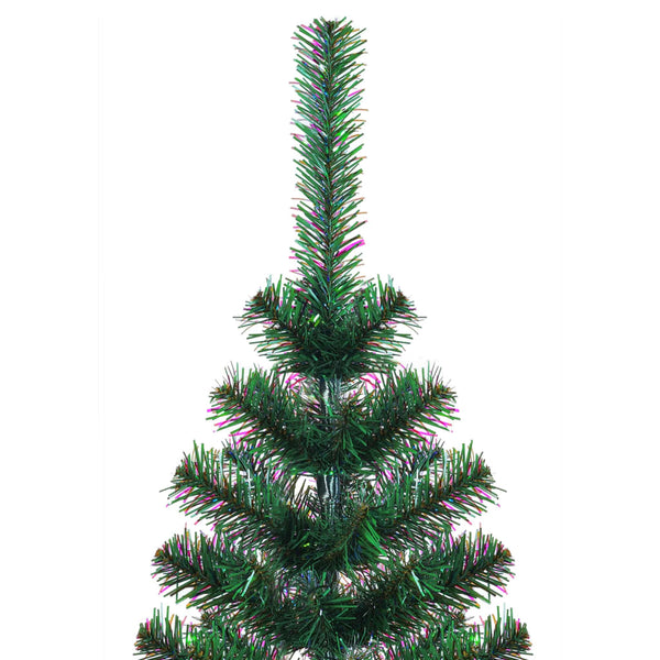 vidaXL Artificial Christmas Tree Shimmering Tips Green 240 cm PVC