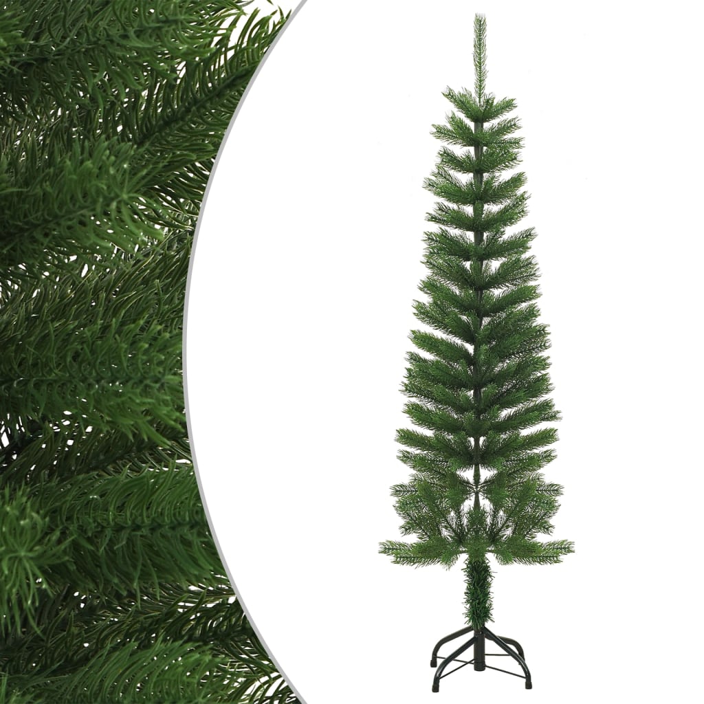 vidaXL Artificial Christmas Tree with Stand Slim 150 cm PE