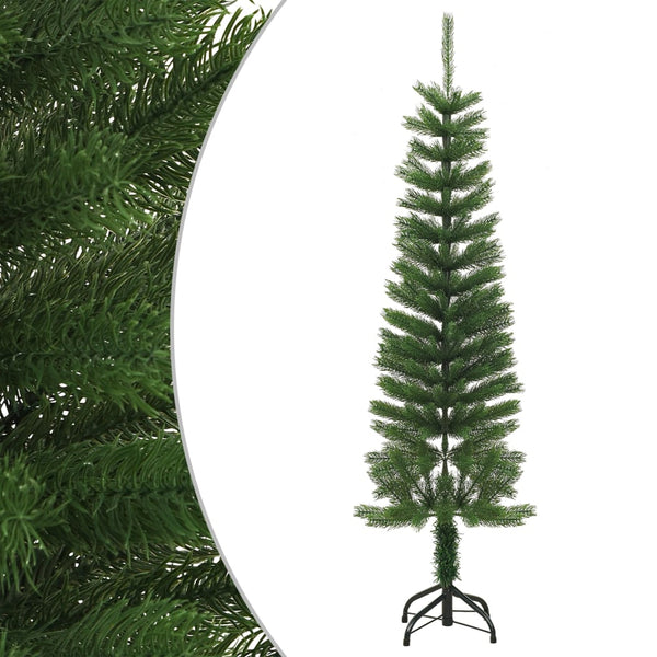 vidaXL Artificial Christmas Tree with Stand Slim 150 cm PE