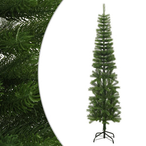 vidaXL Artificial Christmas Tree with Stand Slim 240 cm PE