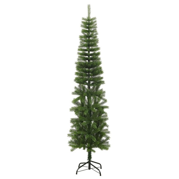 vidaXL Artificial Christmas Tree with Stand Slim 240 cm PE
