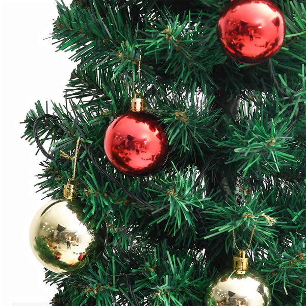 vidaXL Christmas Decoration Cactus with Stand and LED Green 180 cm PVC