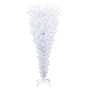 vidaXL Artificial Christmas Tree with Stand Inverted White 120 cm