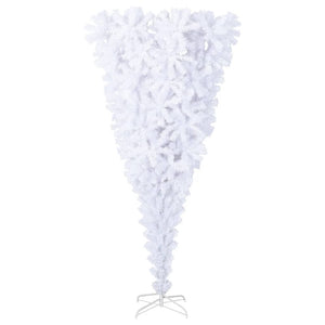 vidaXL Artificial Christmas Tree with Stand Inverted White 240 cm