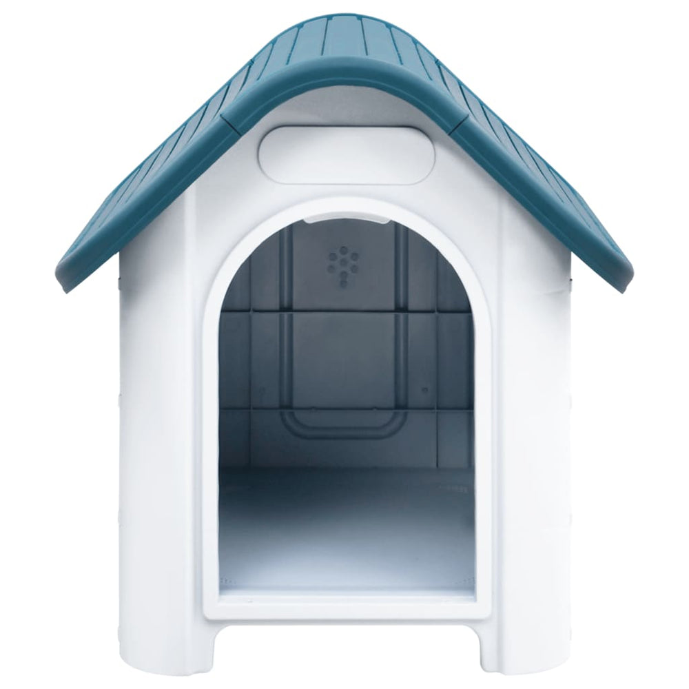 vidaXL Dog Kennel Blue 59x75x66 cm Polypropylene