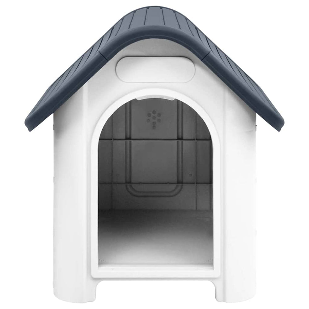 vidaXL Dog Kennel Grey 59x75x66 cm Polypropylene