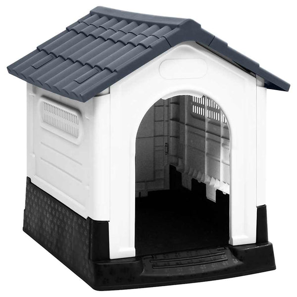 vidaXL Dog Kennel Grey 57x68x66 cm Polypropylene